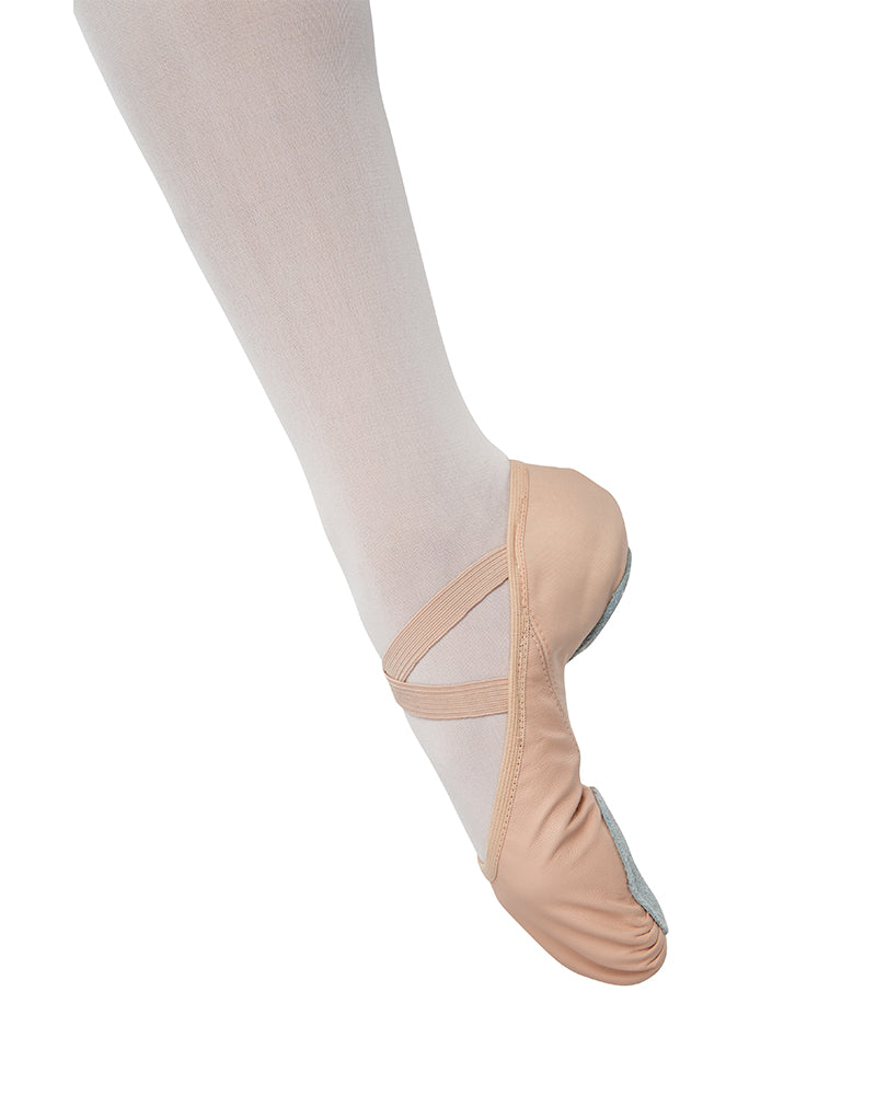 Girls Leather Stretch Split Sole Ballet Shoes – Freemotion Dance
